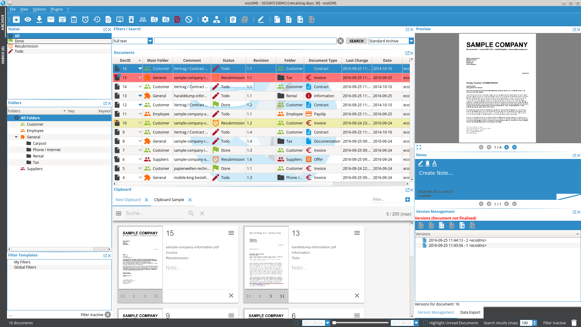 ecoDMS Client